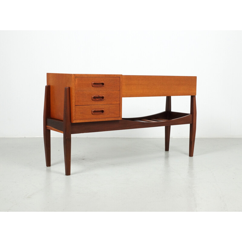 Mid Century Teak cabinet with magazine rack - 1960s