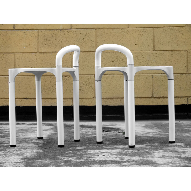 Pair of vintage stools "polo" by Anna Castelli Ferrieri for Kartell