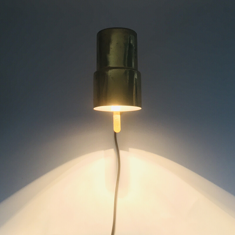 Scandinavian vintage brass wall lamp model V 324 by Hans Agne Jakobsson, Sweden 1960s