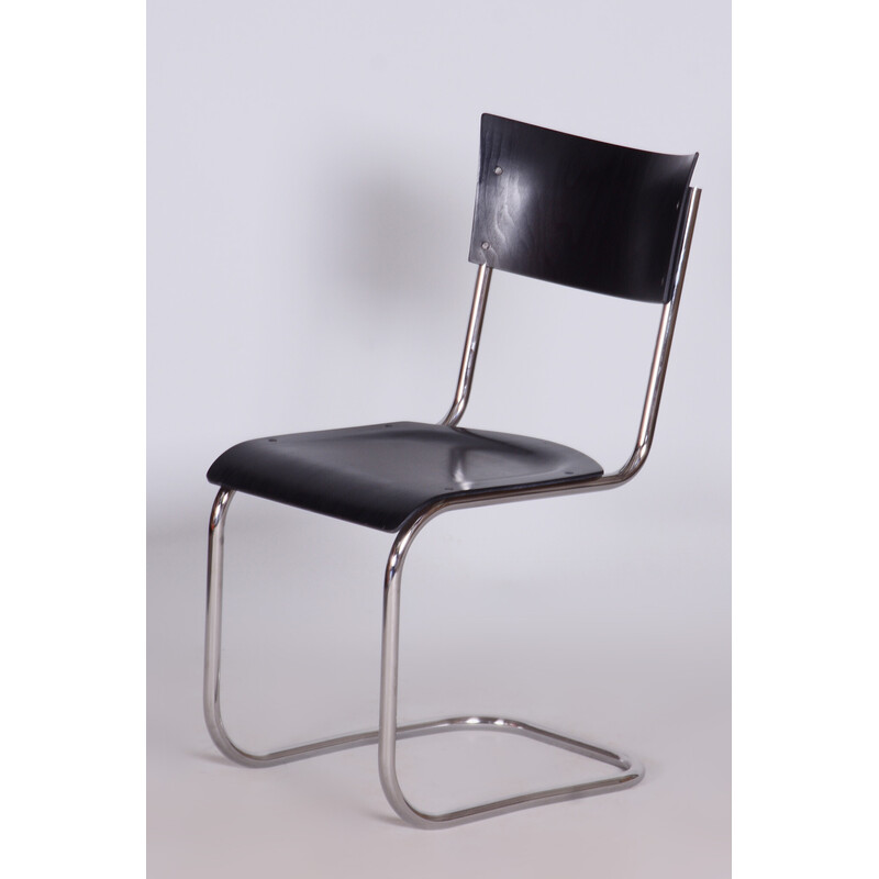 Bureau et chaise Bauhaus vintage par R. Slezak, Tchécoslovaquie 1930