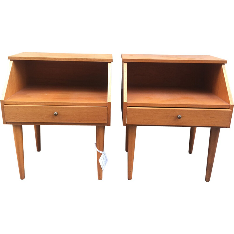 Danish teak night stand - 1960s