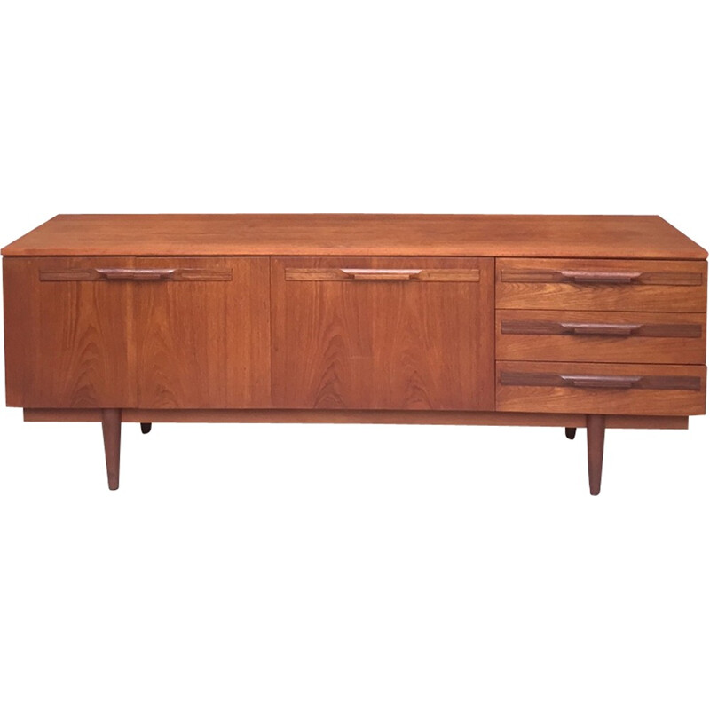 Large scandinavian teak sideboard - 1960s