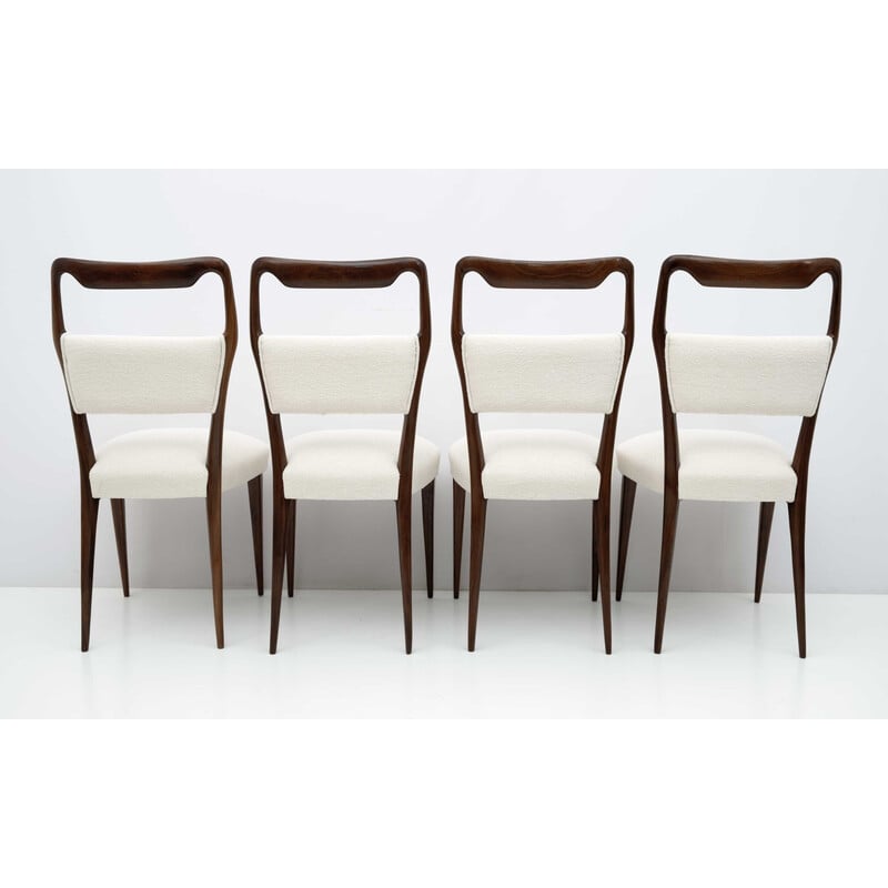 Set di 8 sedie da pranzo italiane della metà del secolo scorso di Vittorio Dassi, 1950