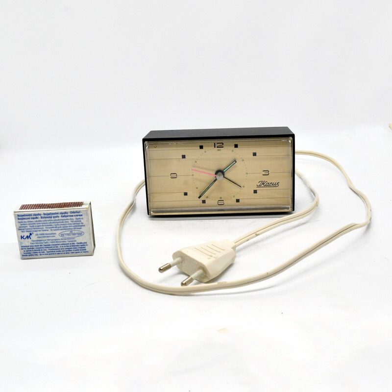 Vintage electric alarm clock by IKacus, Germany 1970s