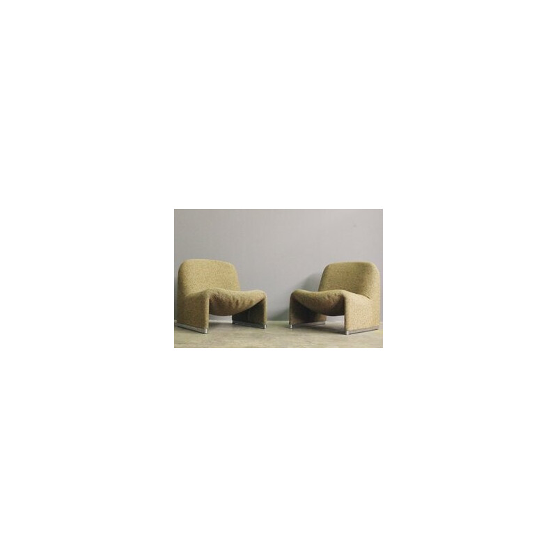 Pair of vintage Alky armchairs by Giancarlo Piretti for Castelli, 1970s