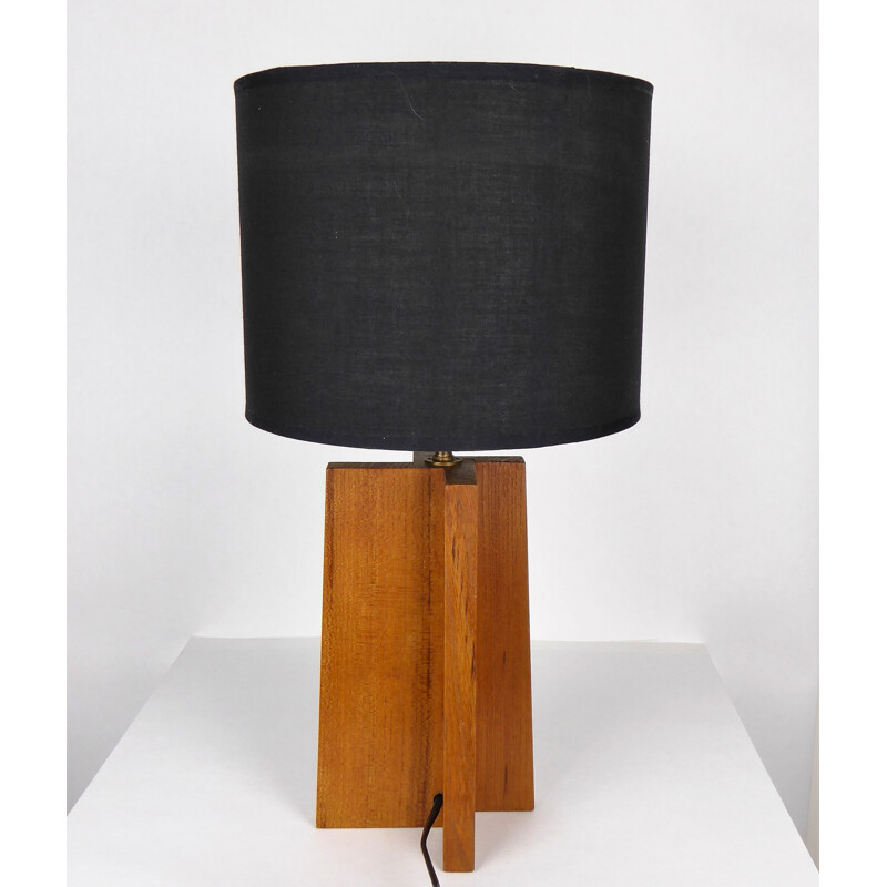  "Cross" lamp in solid teakwood - 1960s 