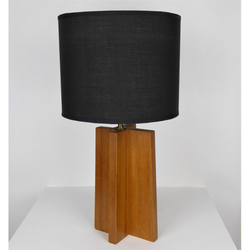  "Cross" lamp in solid teakwood - 1960s 