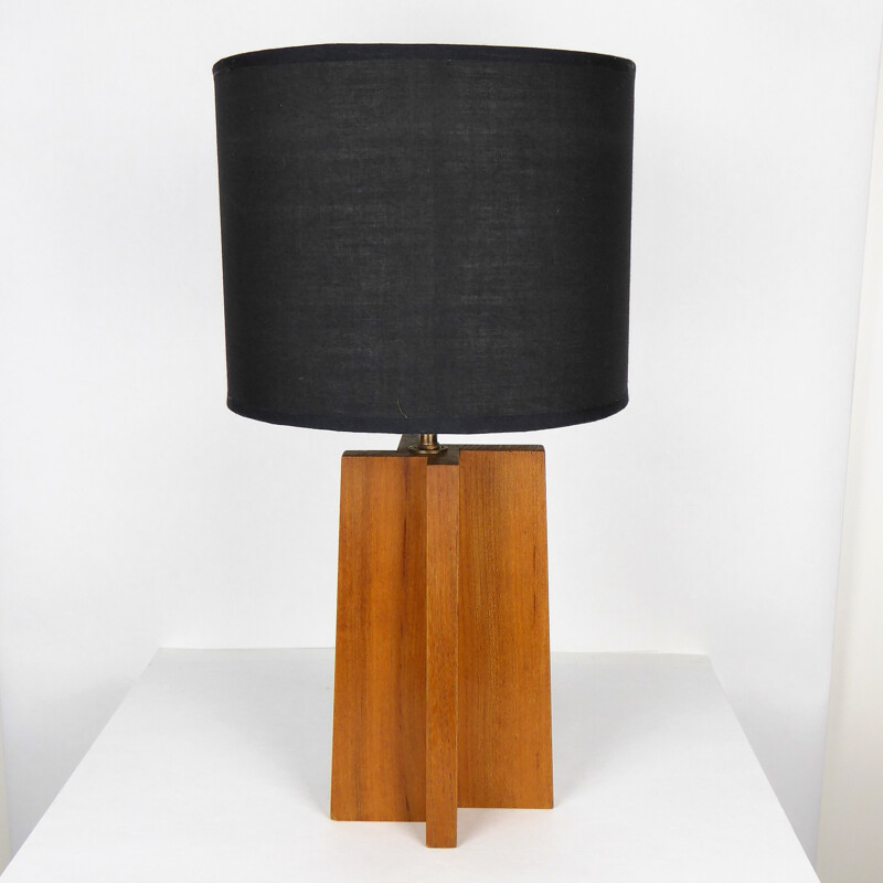  "Cross" lamp in solid teakwood - 1960s 