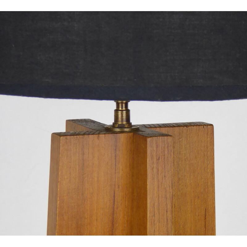  "Cross" lamp in solid teakwood - 1960s 