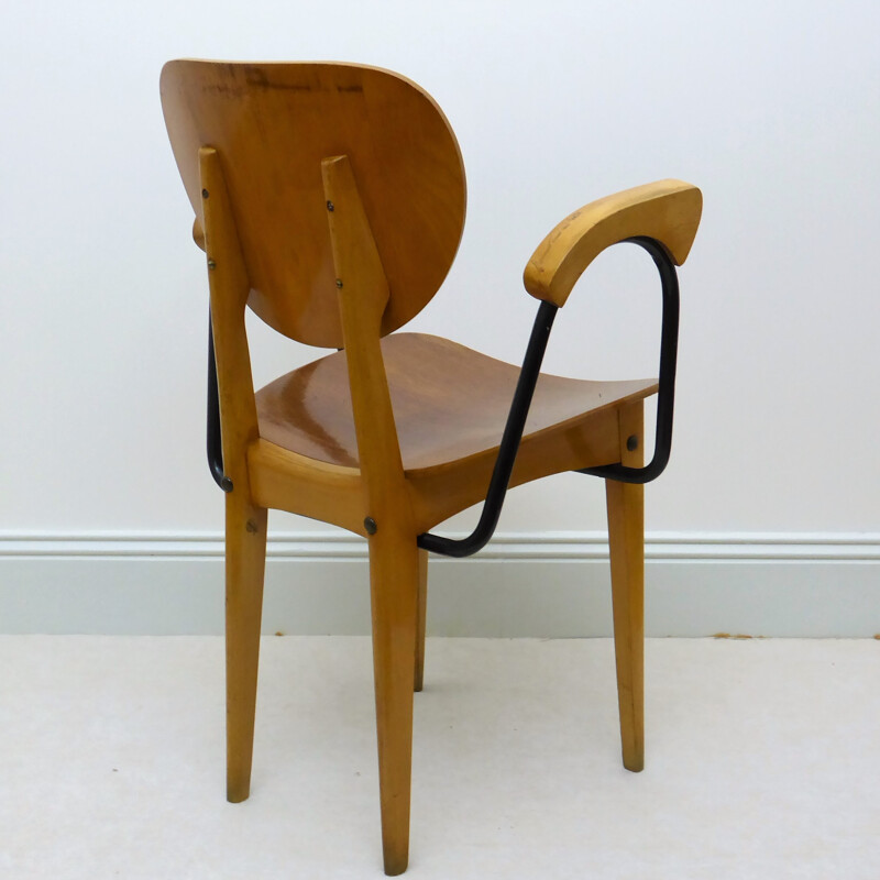 Stella armchair in oak and beechwood - 1950s