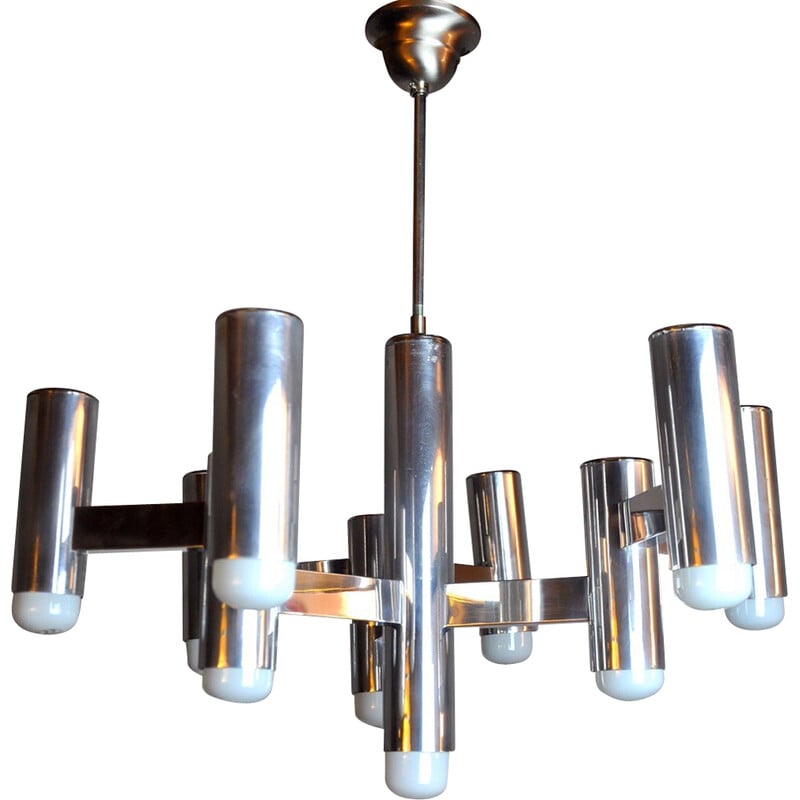 Vintage chandelier by Maison Sciolari for Boulanger, Italy 1970
