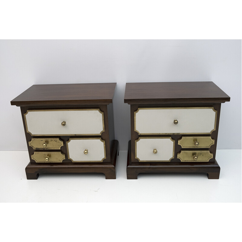 Pair of vintage Italian night stands by Luciano Frigerio, 1960s