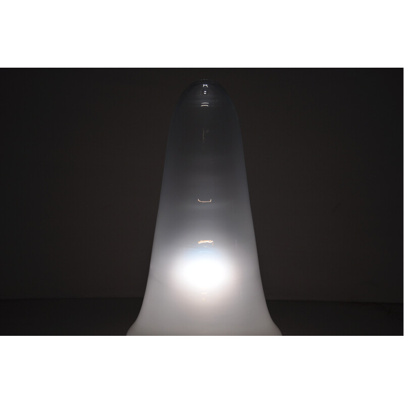 Lampe de table italienne vintage en verre Murano transparent, 1960