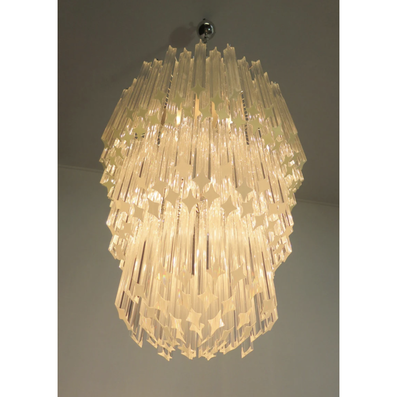 Vintage Italian chandelier "Super Elena" in Murano glass