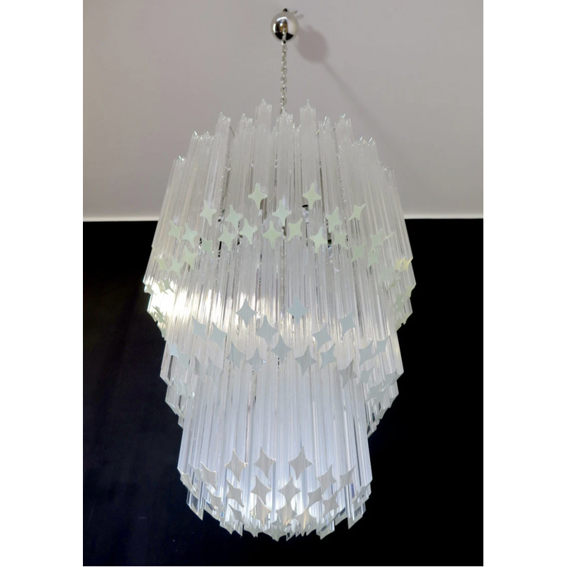 Lustre italien vintage "Super Elena" en verre de Murano