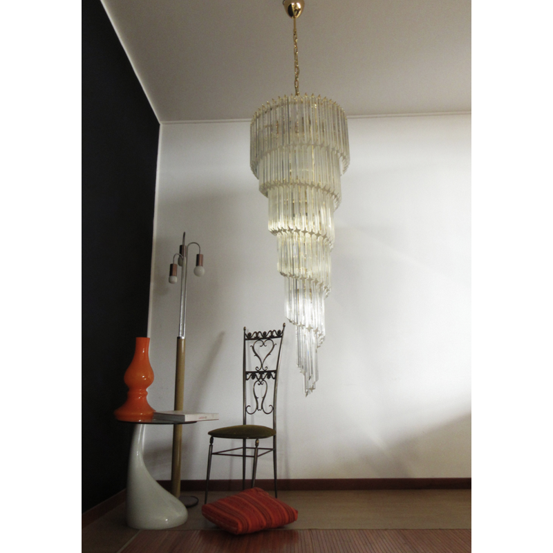 Candelabro Italiano Vintage em vidro Murano