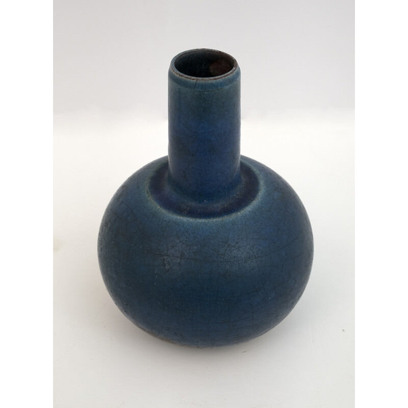 Vase vintage en céramique polychrome par Carlo Zauli, 1960