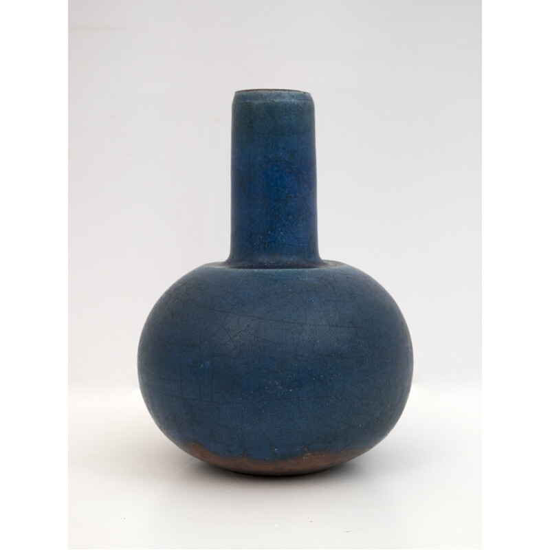 Vase vintage en céramique polychrome par Carlo Zauli, 1960