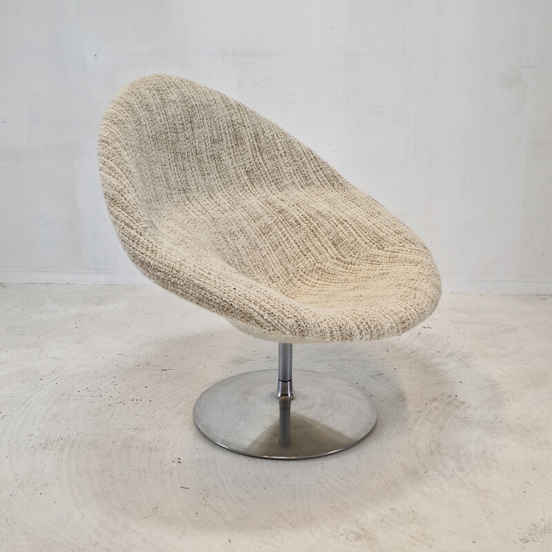 Vintage Globe armchair with ottoman by Pierre Paulin for Artifort, 1970s