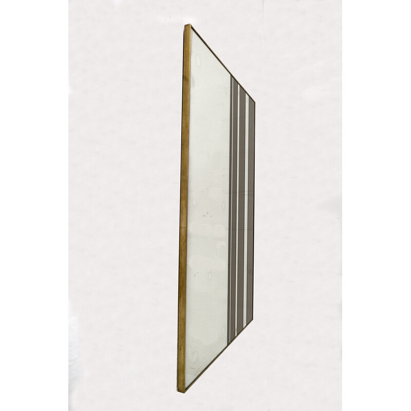 Mid-century Italian bicolor wall mirror, 1970s