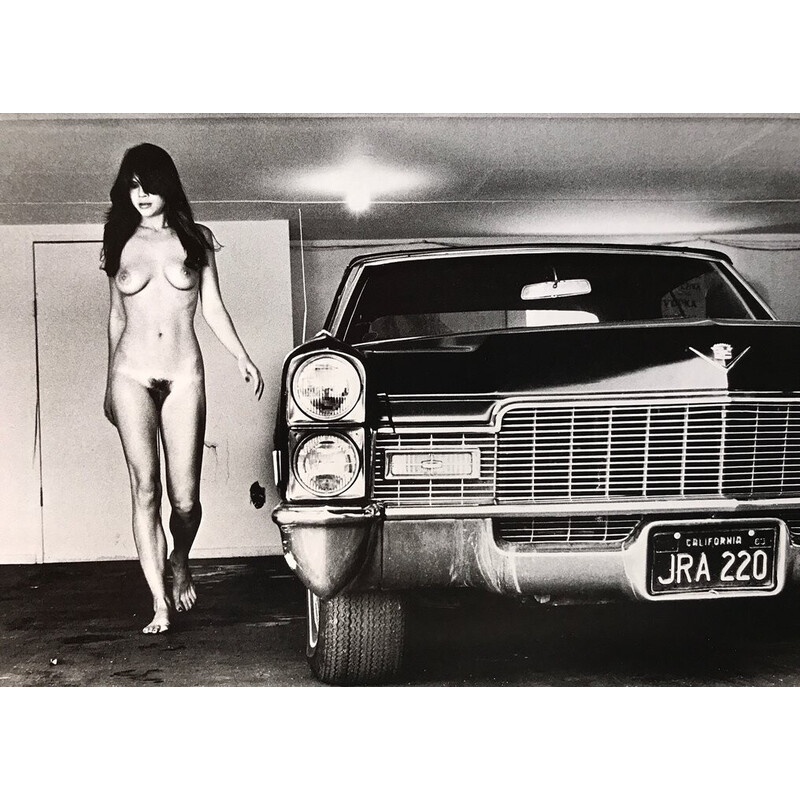 Vintage photolithography Hollywood 1976 by Helmut Newton