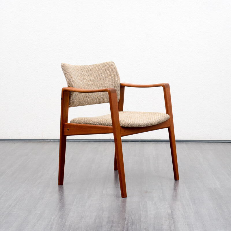 Brown chair in teak by Arne Wahl Iversen for Komfort - 1960s