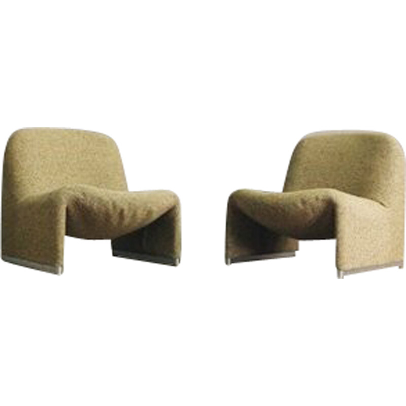 Pair of vintage Alky armchairs by Giancarlo Piretti for Castelli, 1970s