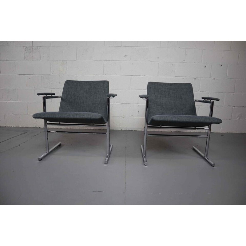 Pair of vintage "Oslo" armchairs by Rudi Verelst for Novalux, Belgium 1965