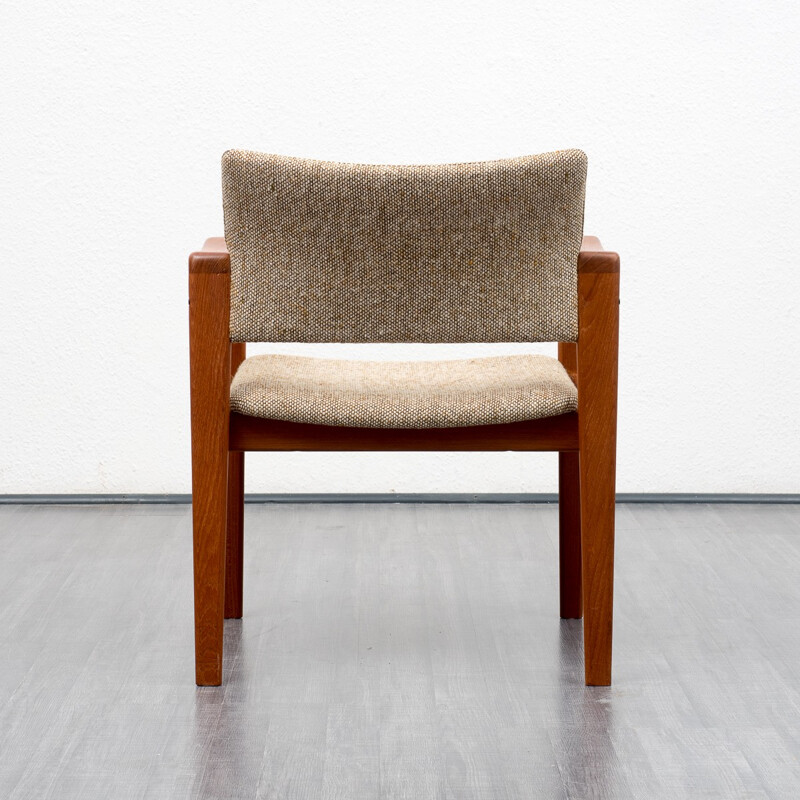 Brown chair in teak by Arne Wahl Iversen for Komfort - 1960s