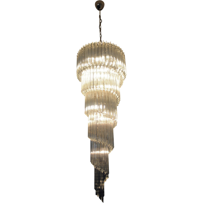 Vintage Italian chandelier in Murano glass