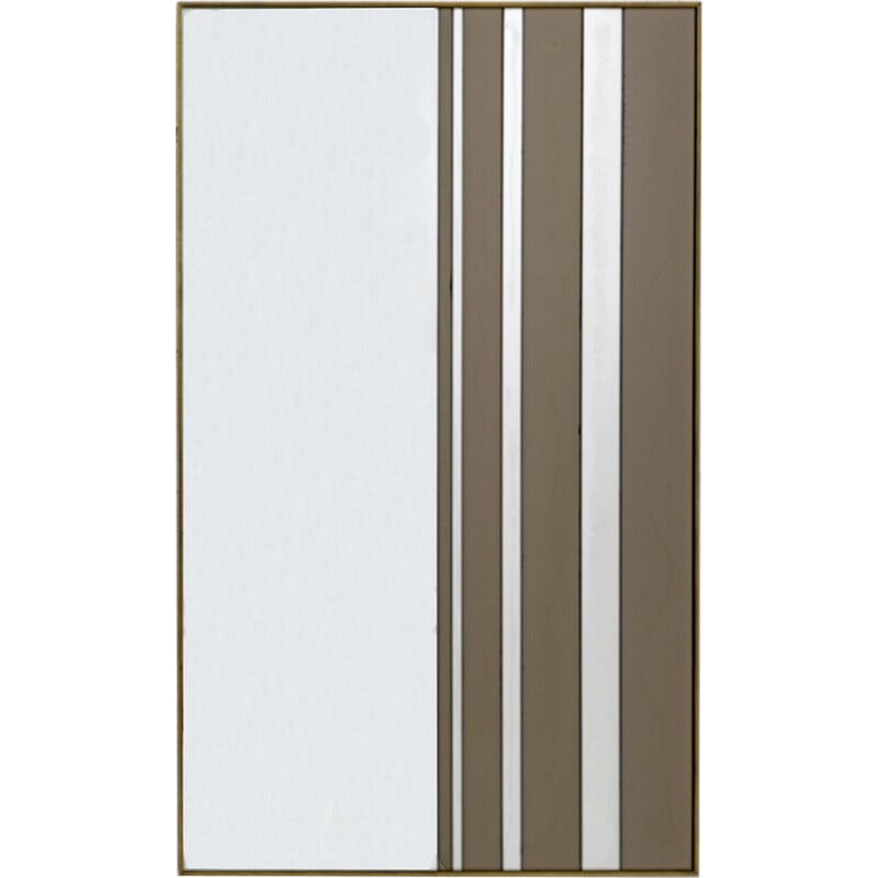 Mid-century Italian bicolor wall mirror, 1970s