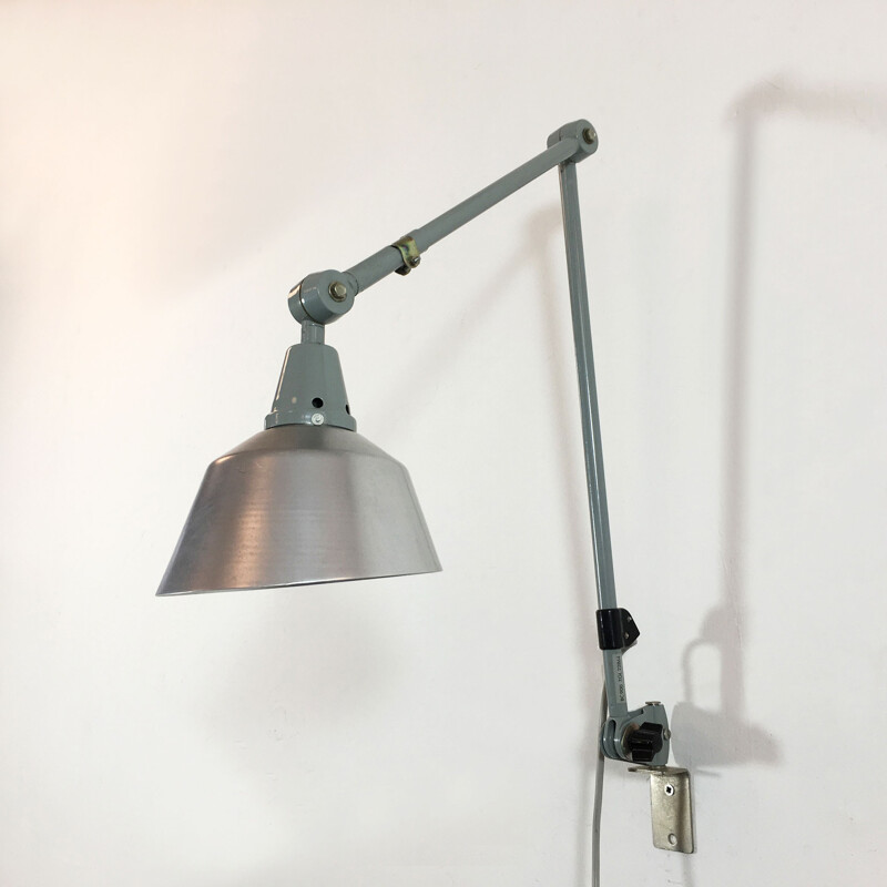 Workshop grey wall lamp by Curt FISCHER for Midgard - 1960s