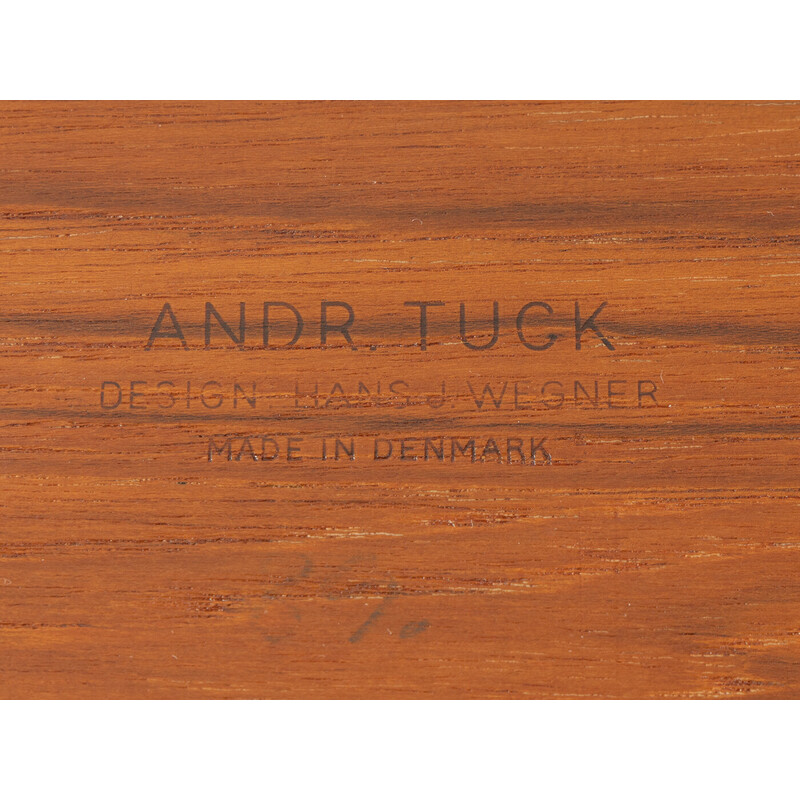 Carrinho de servir vintage de Hans J. Wegner para Andreas Tuck, Dinamarca, anos 60