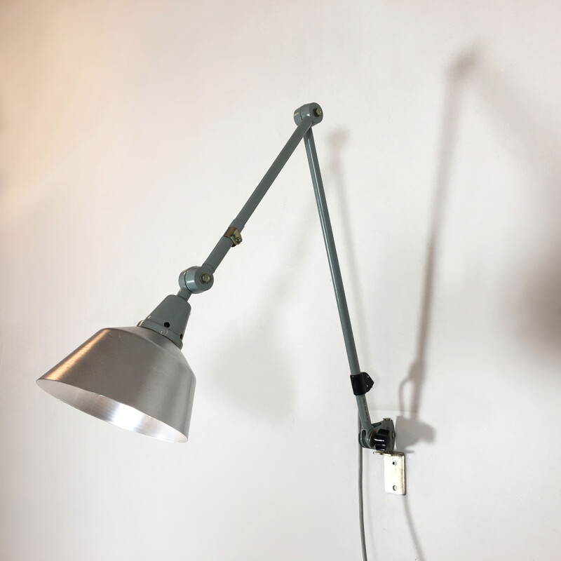 Workshop grey wall lamp by Curt FISCHER for Midgard - 1960s