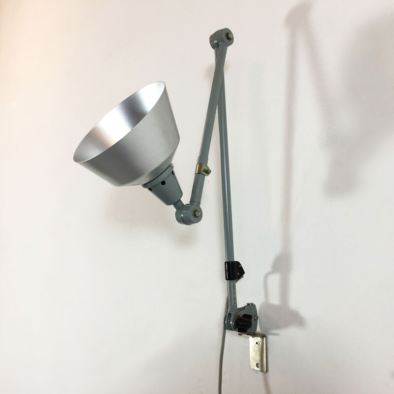 Workshop grey wall lamp by Curt FISCHER for Midgard - 1960s