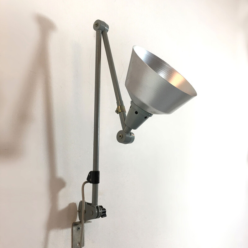 Workshop grey wall lamp by Curt FISCHER for Midgard - 1960s