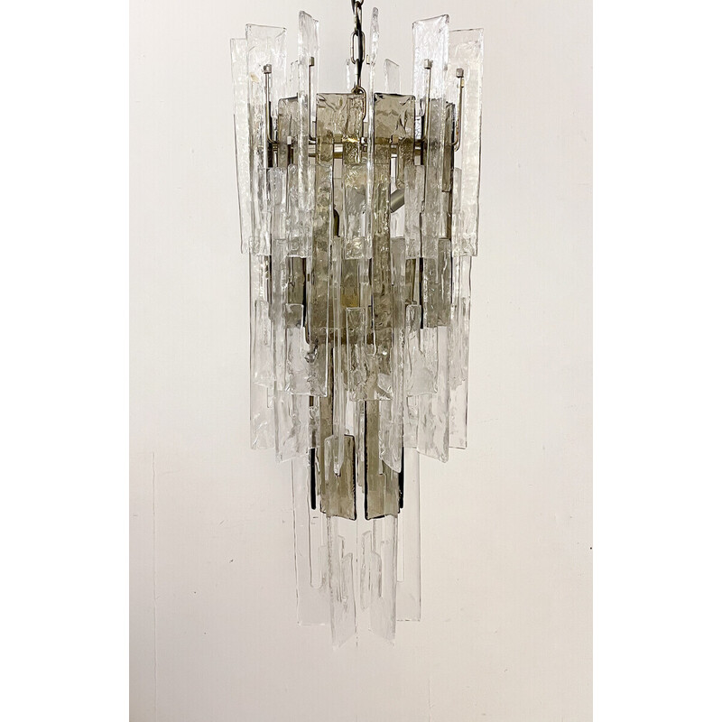 Pair of mid-century Italian Murano glass chandeliers by Carlo Nason, 1960s