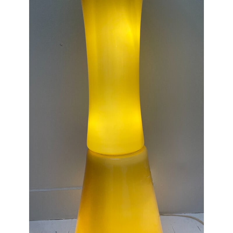 Lámpara de pie Tesserae Ambra de mediados de siglo en cristal de Murano, Italia Años 70