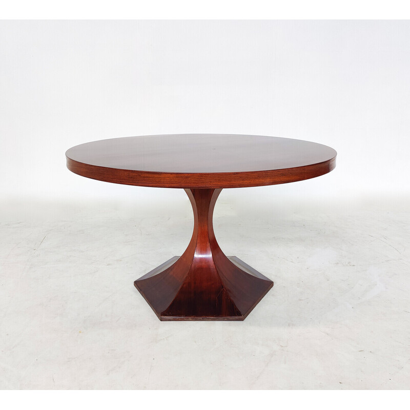 Mid-century wooden dining table by Carlo de Carli, Italy 1960s