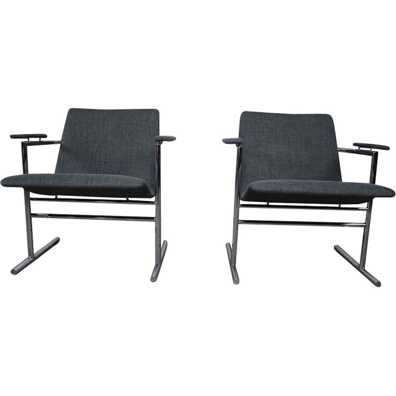 Pair of vintage "Oslo" armchairs by Rudi Verelst for Novalux, Belgium 1965