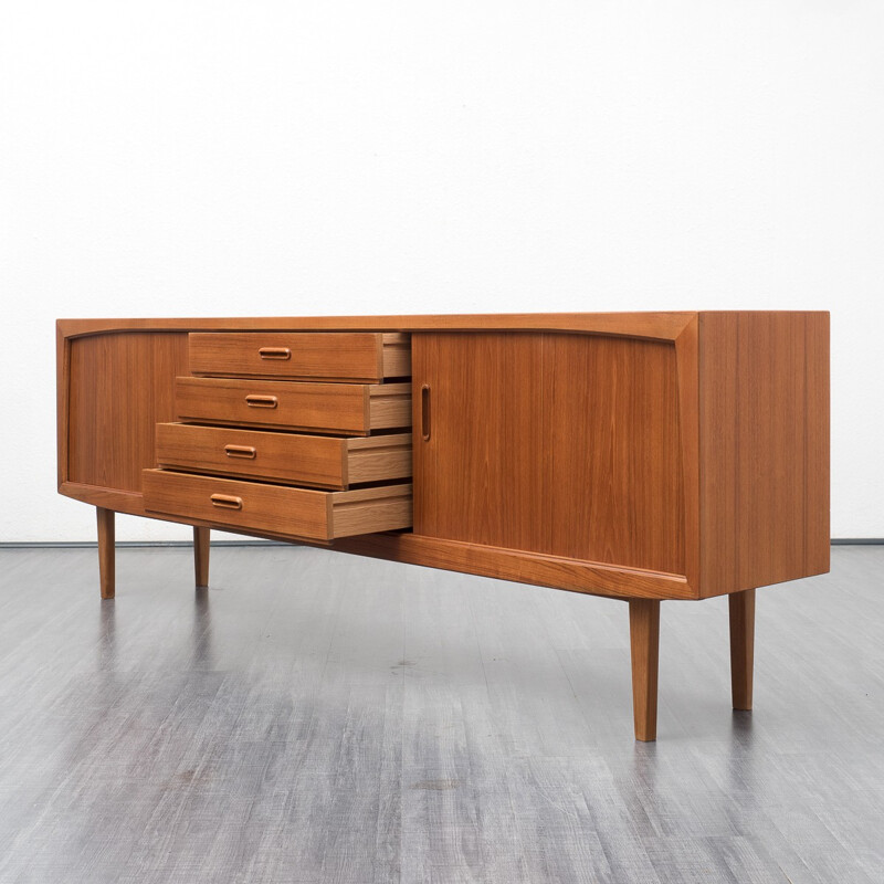 Teak sideboard by Bartels with central drawers - 1960s