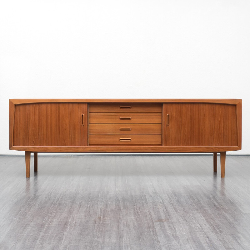 Teak sideboard by Bartels with central drawers - 1960s