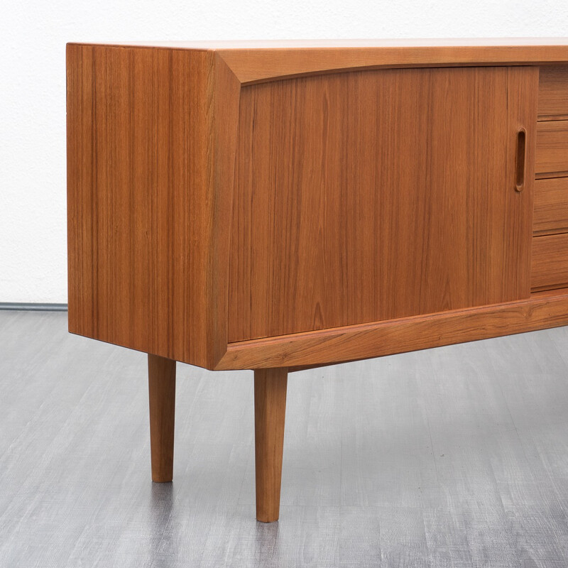 Teak sideboard by Bartels with central drawers - 1960s