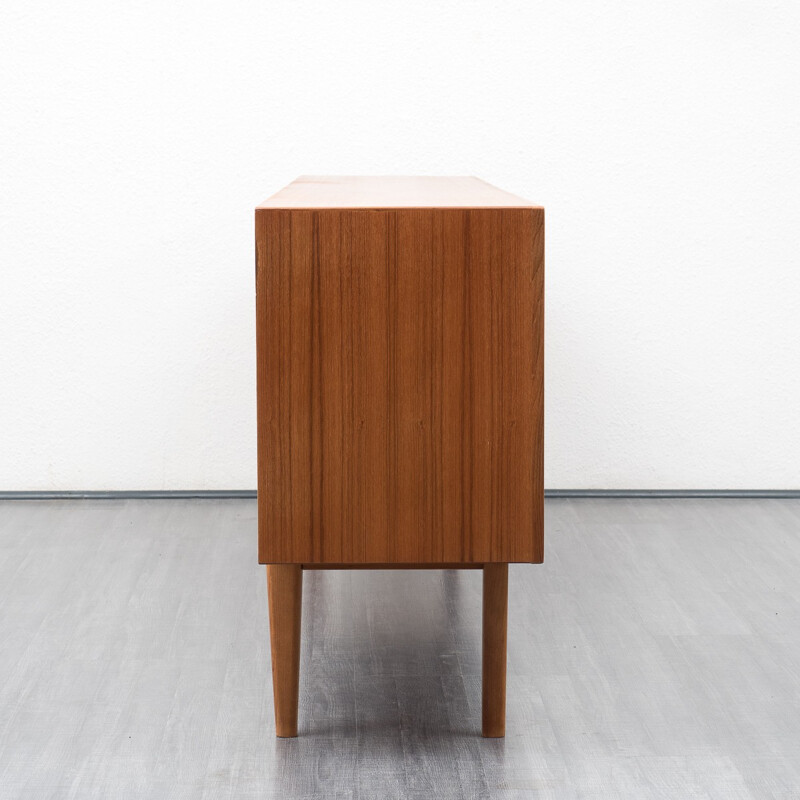 Teak sideboard by Bartels with central drawers - 1960s