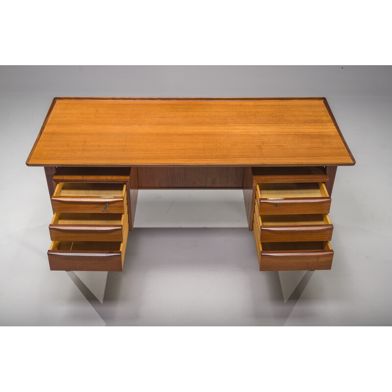 Bureau vintage en teck par Peter Lovig Nielsen pour Hedensted Mobelfabrik, 1960