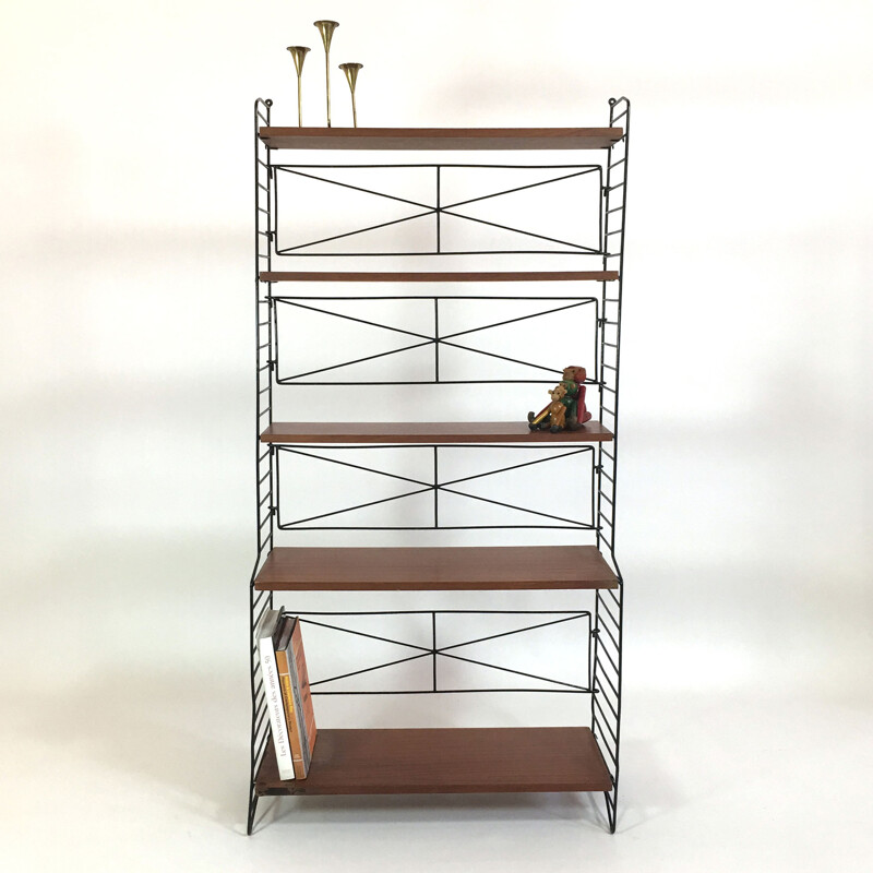 Self-supporting modular shelving system proced in Italy - 1960s