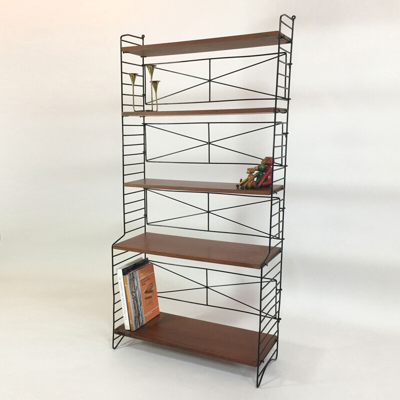 Self-supporting modular shelving system proced in Italy - 1960s