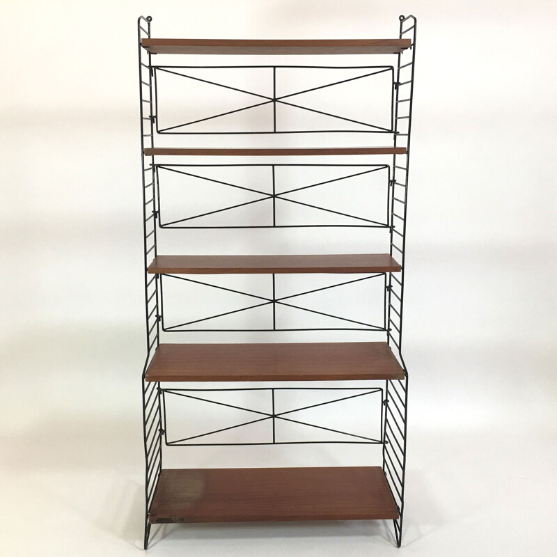 Self-supporting modular shelving system proced in Italy - 1960s