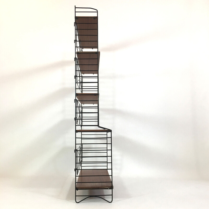 Self-supporting modular shelving system proced in Italy - 1960s