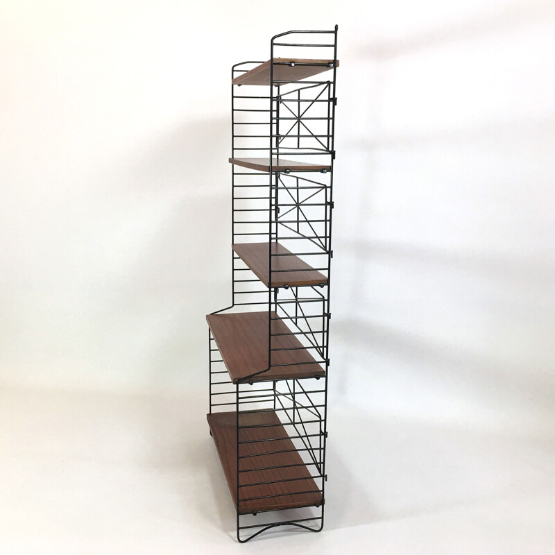 Self-supporting modular shelving system proced in Italy - 1960s